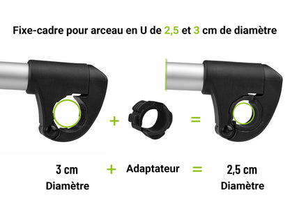 EUFAB - Fixe-cadre articulé - 40 cm
